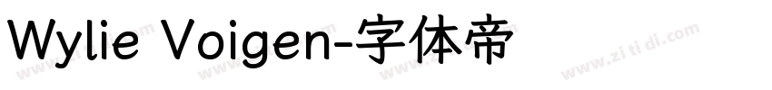 Wylie Voigen字体转换